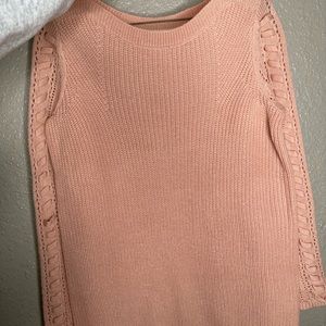 light pink sweater